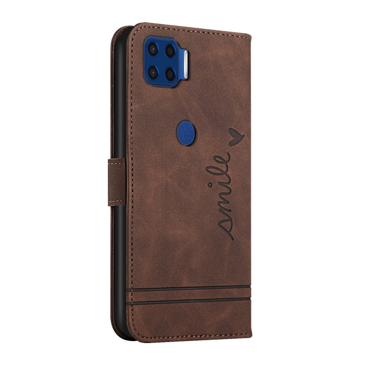 For Motorola Moto G 5G Plus Retro Skin Feel Horizontal Flip Soft TPU + PU Leather Case with Holder & Card Slots & Photo Frame
