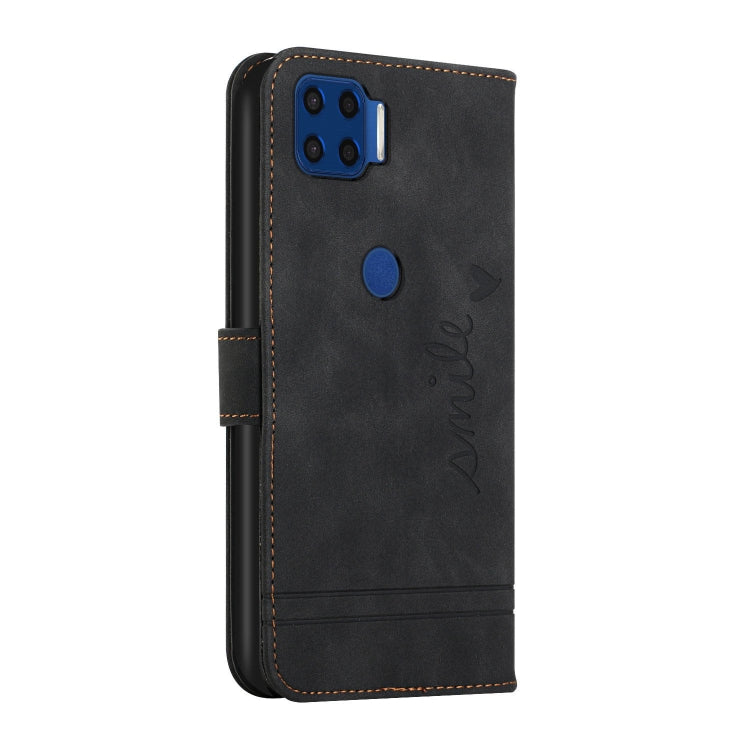 For Motorola Moto G 5G Plus Retro Skin Feel Horizontal Flip Soft TPU + PU Leather Case with Holder & Card Slots & Photo Frame