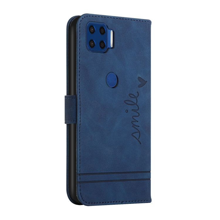 For Motorola Moto G 5G Plus Retro Skin Feel Horizontal Flip Soft TPU + PU Leather Case with Holder & Card Slots & Photo Frame