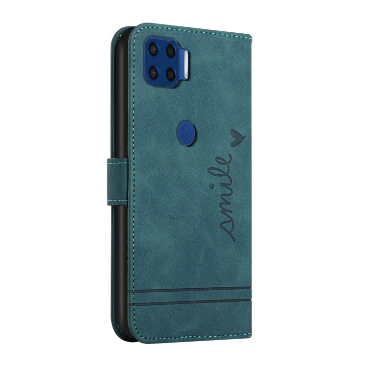 For Motorola Moto G 5G Plus Retro Skin Feel Horizontal Flip Soft TPU + PU Leather Case with Holder & Card Slots & Photo Frame
