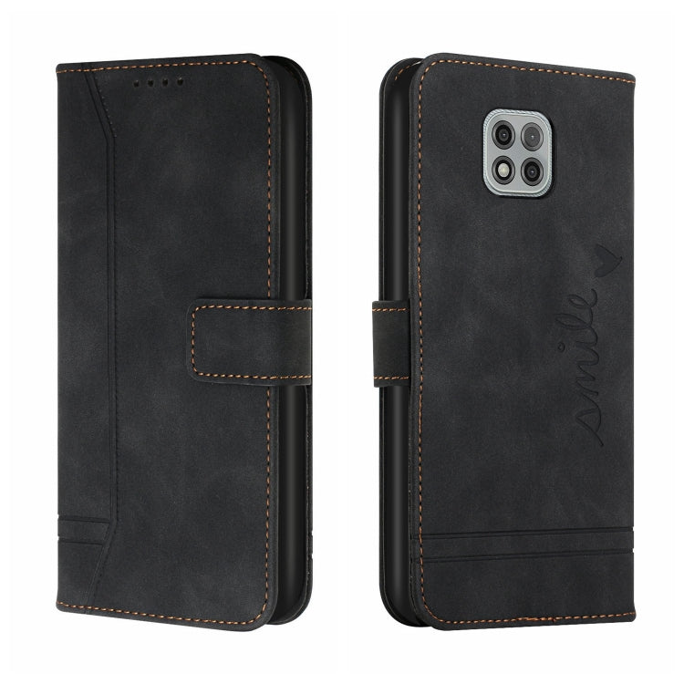 For Motorola Moto G Power 2021 Retro Skin Feel Horizontal Flip Soft TPU + PU Leather Case with Holder & Card Slots & Photo Frame
