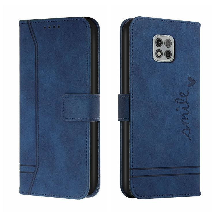 For Motorola Moto G Power 2021 Retro Skin Feel Horizontal Flip Soft TPU + PU Leather Case with Holder & Card Slots & Photo Frame