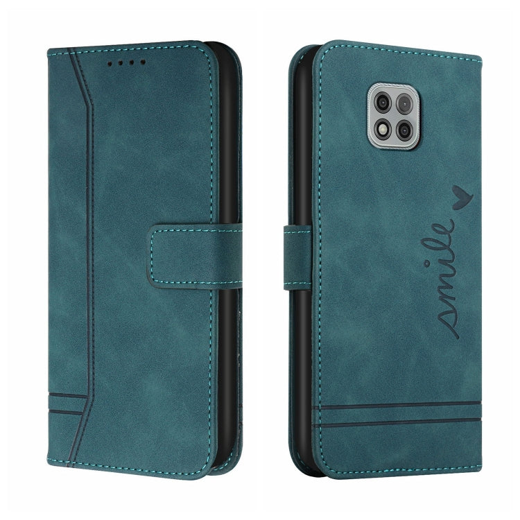 For Motorola Moto G Power 2021 Retro Skin Feel Horizontal Flip Soft TPU + PU Leather Case with Holder & Card Slots & Photo Frame
