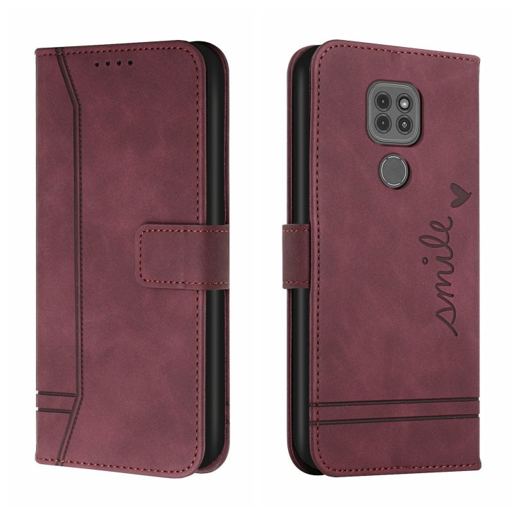 For Motorola Moto G9 Play Retro Skin Feel Horizontal Flip Soft TPU + PU Leather Case with Holder & Card Slots & Photo Frame