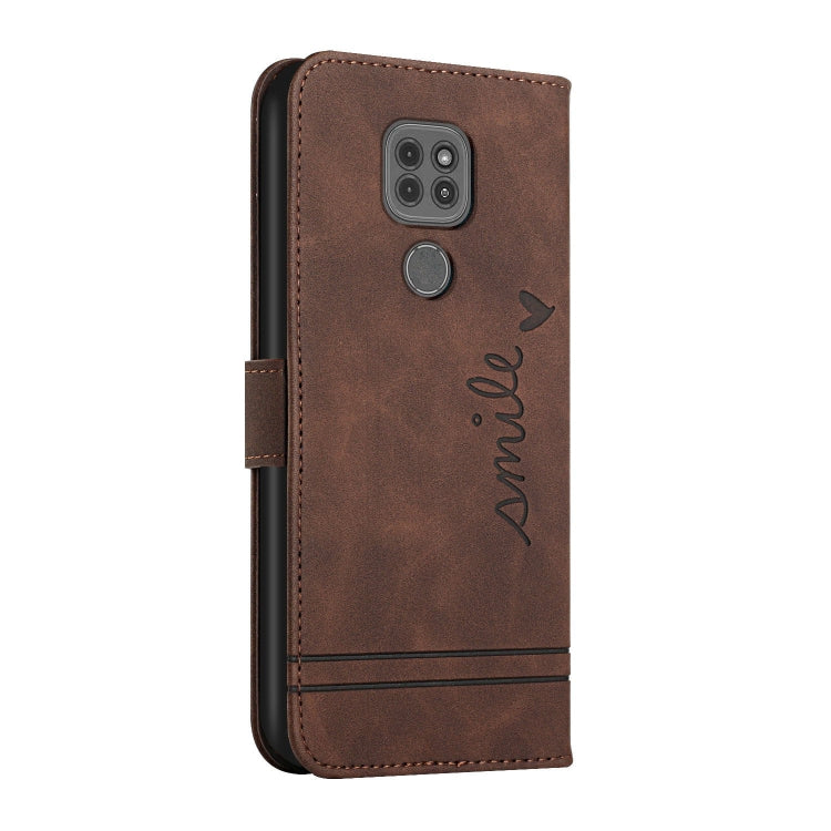 For Motorola Moto G9 Play Retro Skin Feel Horizontal Flip Soft TPU + PU Leather Case with Holder & Card Slots & Photo Frame