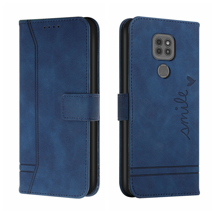 For Motorola Moto G9 Play Retro Skin Feel Horizontal Flip Soft TPU + PU Leather Case with Holder & Card Slots & Photo Frame
