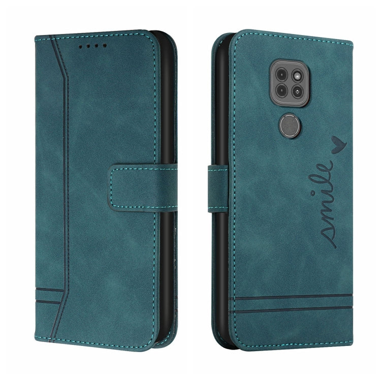 For Motorola Moto G9 Play Retro Skin Feel Horizontal Flip Soft TPU + PU Leather Case with Holder & Card Slots & Photo Frame