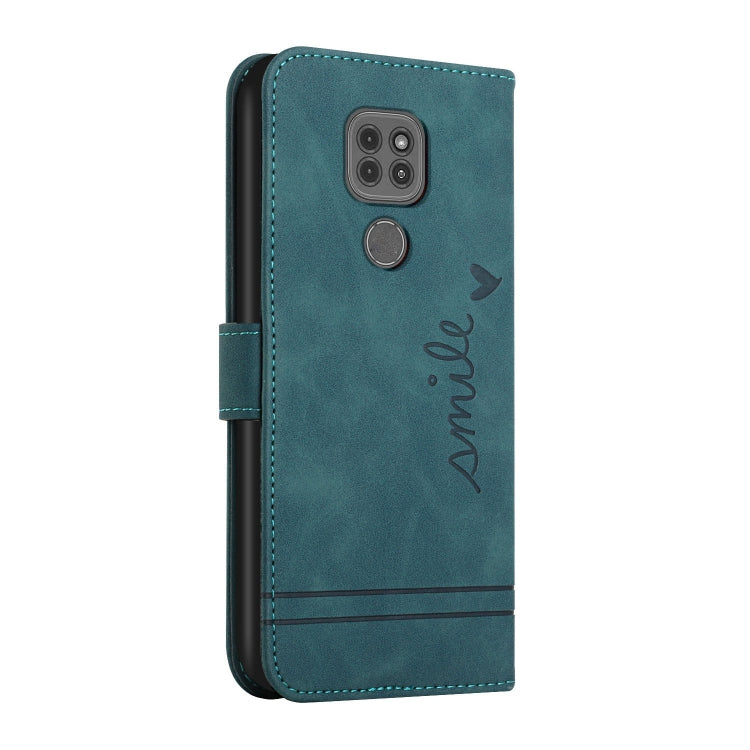 For Motorola Moto G9 Play Retro Skin Feel Horizontal Flip Soft TPU + PU Leather Case with Holder & Card Slots & Photo Frame