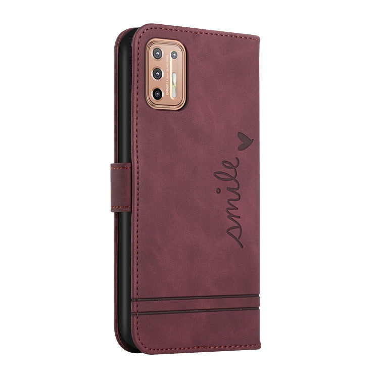 For Motorola Moto G9 Plus Retro Skin Feel Horizontal Flip Soft TPU + PU Leather Case with Holder & Card Slots & Photo Frame