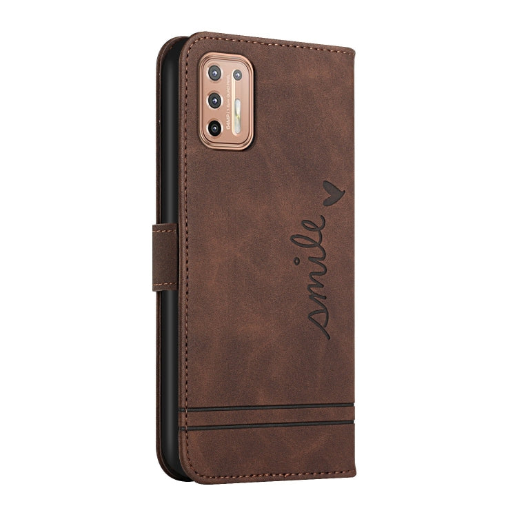 For Motorola Moto G9 Plus Retro Skin Feel Horizontal Flip Soft TPU + PU Leather Case with Holder & Card Slots & Photo Frame