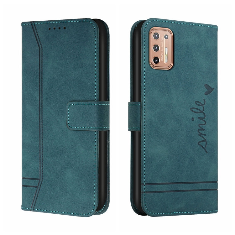 For Motorola Moto G9 Plus Retro Skin Feel Horizontal Flip Soft TPU + PU Leather Case with Holder & Card Slots & Photo Frame