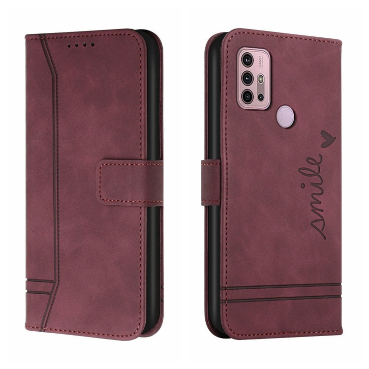 For Motorola Moto G10 / G20 / G30 Retro Skin Feel Horizontal Flip Soft TPU + PU Leather Case with Holder & Card Slots & Photo Frame
