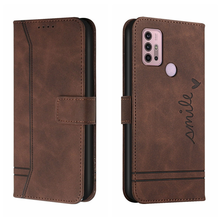 For Motorola Moto G10 / G20 / G30 Retro Skin Feel Horizontal Flip Soft TPU + PU Leather Case with Holder & Card Slots & Photo Frame