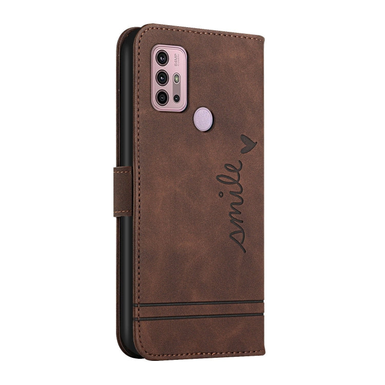 For Motorola Moto G10 / G20 / G30 Retro Skin Feel Horizontal Flip Soft TPU + PU Leather Case with Holder & Card Slots & Photo Frame