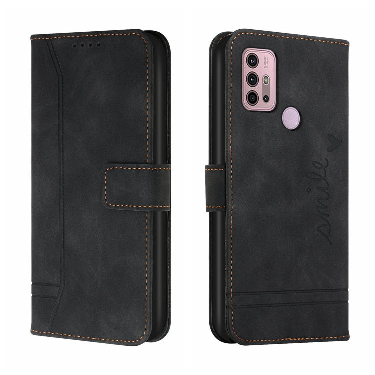 For Motorola Moto G10 / G20 / G30 Retro Skin Feel Horizontal Flip Soft TPU + PU Leather Case with Holder & Card Slots & Photo Frame