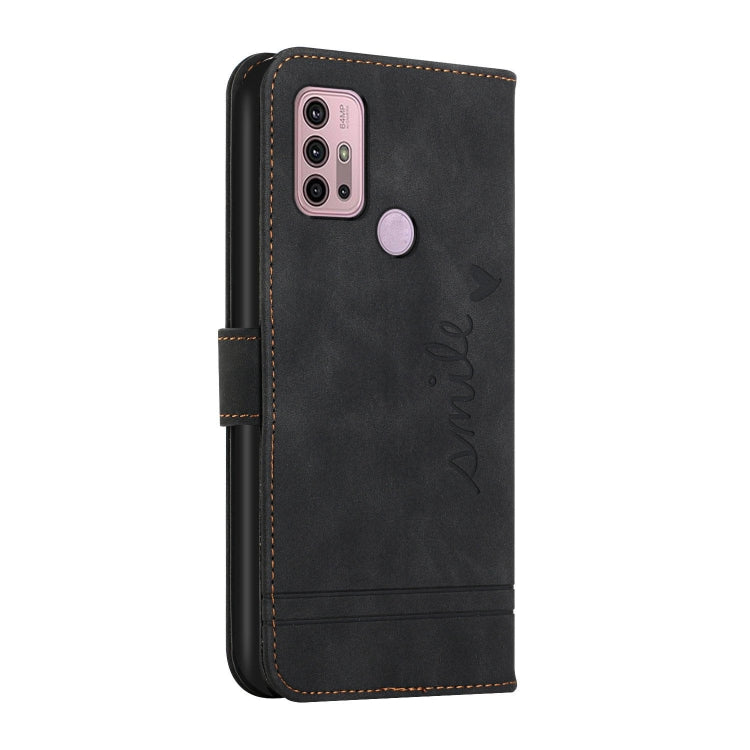 For Motorola Moto G10 / G20 / G30 Retro Skin Feel Horizontal Flip Soft TPU + PU Leather Case with Holder & Card Slots & Photo Frame