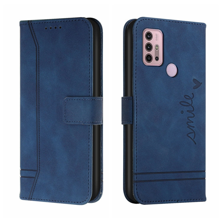 For Motorola Moto G10 / G20 / G30 Retro Skin Feel Horizontal Flip Soft TPU + PU Leather Case with Holder & Card Slots & Photo Frame