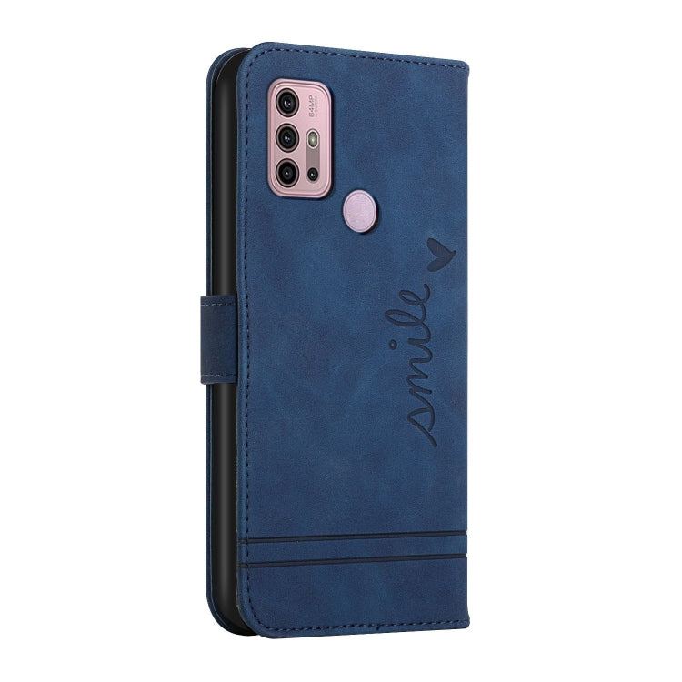 For Motorola Moto G10 / G20 / G30 Retro Skin Feel Horizontal Flip Soft TPU + PU Leather Case with Holder & Card Slots & Photo Frame