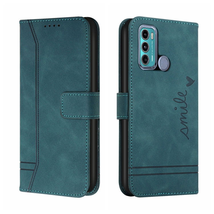For Motorola Moto G40 / G60 Retro Skin Feel Horizontal Flip Soft TPU + PU Leather Case with Holder & Card Slots & Photo Frame