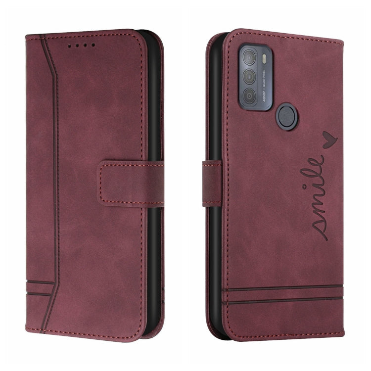 For Motorola Moto G50 Retro Skin Feel Horizontal Flip Soft TPU + PU Leather Case with Holder & Card Slots & Photo Frame