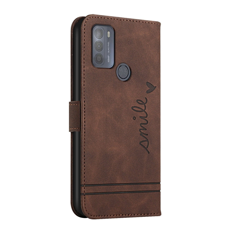 For Motorola Moto G50 Retro Skin Feel Horizontal Flip Soft TPU + PU Leather Case with Holder & Card Slots & Photo Frame