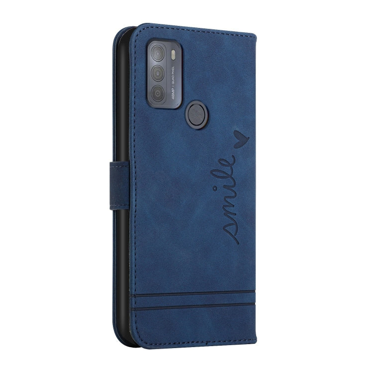 For Motorola Moto G50 Retro Skin Feel Horizontal Flip Soft TPU + PU Leather Case with Holder & Card Slots & Photo Frame