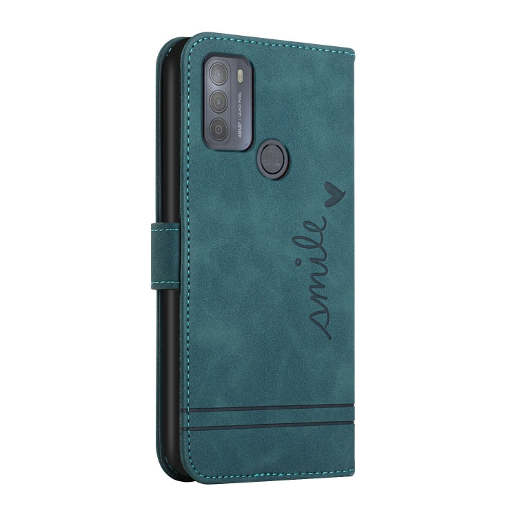 For Motorola Moto G50 Retro Skin Feel Horizontal Flip Soft TPU + PU Leather Case with Holder & Card Slots & Photo Frame