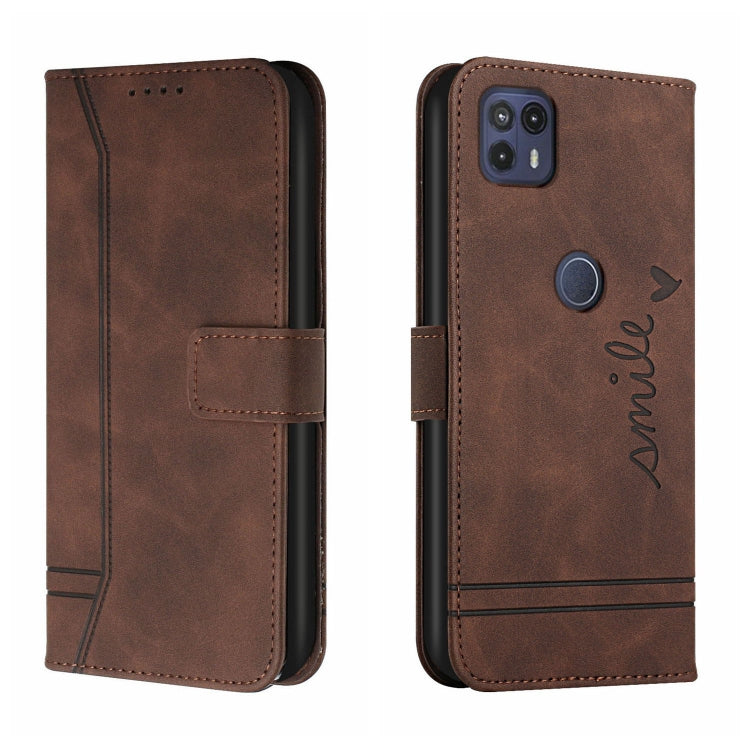 For Motorola Moto G50 5G Retro Skin Feel Horizontal Flip Soft TPU + PU Leather Case with Holder & Card Slots & Photo Frame