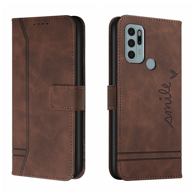For Motorola Moto G60S Retro Skin Feel Horizontal Flip Soft TPU + PU Leather Case with Holder & Card Slots & Photo Frame