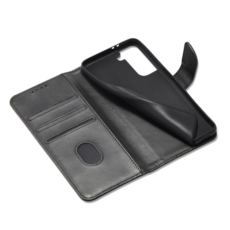 For Samsung Galaxy S21 5G Calf Texture Buckle Horizontal Flip Leather Case with Holder & Card Slots & Wallet