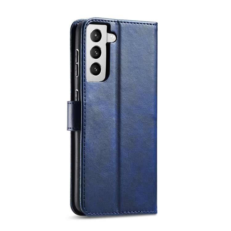 For Samsung Galaxy S21 5G Calf Texture Buckle Horizontal Flip Leather Case with Holder & Card Slots & Wallet