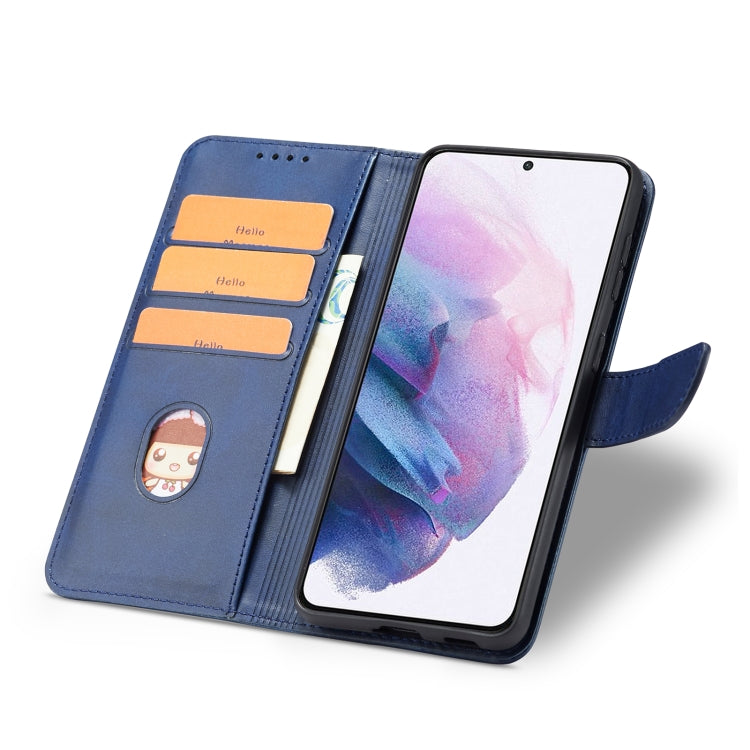 For Samsung Galaxy S21 5G Calf Texture Buckle Horizontal Flip Leather Case with Holder & Card Slots & Wallet
