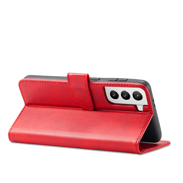 For Samsung Galaxy S21 5G Calf Texture Buckle Horizontal Flip Leather Case with Holder & Card Slots & Wallet