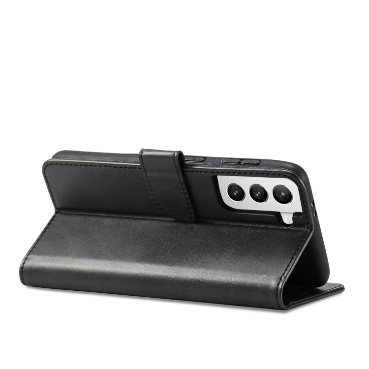 For Samsung Galaxy S21+ 5G Calf Texture Buckle Horizontal Flip Leather Case with Holder & Card Slots & Wallet