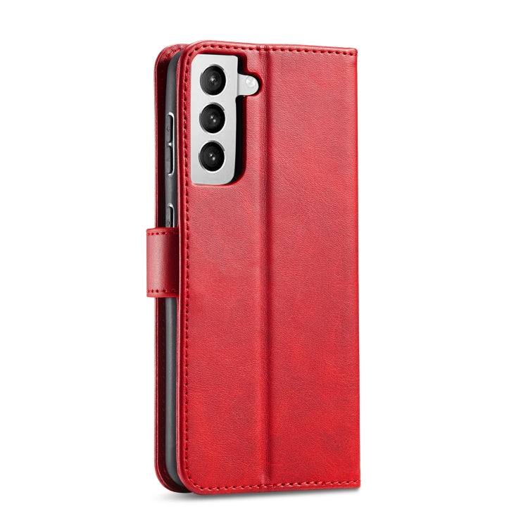 For Samsung Galaxy S21+ 5G Calf Texture Buckle Horizontal Flip Leather Case with Holder & Card Slots & Wallet
