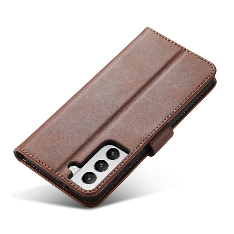For Samsung Galaxy S21+ 5G Calf Texture Buckle Horizontal Flip Leather Case with Holder & Card Slots & Wallet