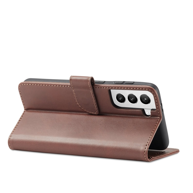 For Samsung Galaxy S21+ 5G Calf Texture Buckle Horizontal Flip Leather Case with Holder & Card Slots & Wallet