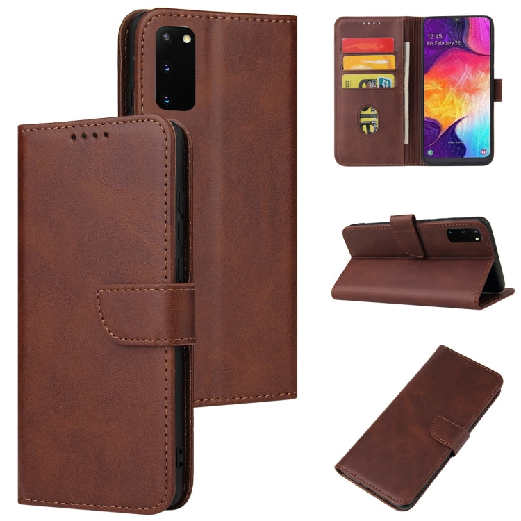 For Samsung Galaxy S20 Calf Texture Buckle Horizontal Flip Leather Case with Holder & Card Slots & Wallet