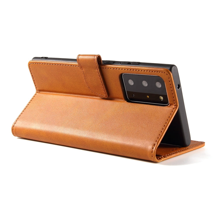 For Samsung Galaxy Note20 Calf Texture Buckle Horizontal Flip Leather Case with Holder & Card Slots & Wallet
