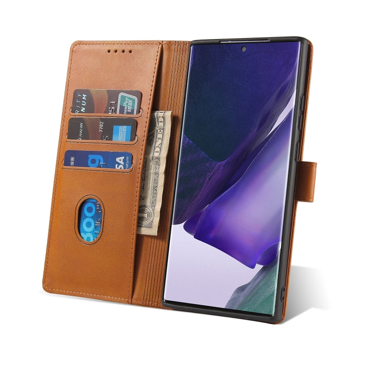 For Samsung Galaxy Note20 Calf Texture Buckle Horizontal Flip Leather Case with Holder & Card Slots & Wallet