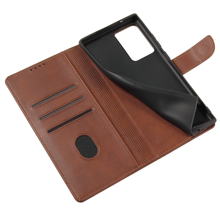 For Samsung Galaxy Note20 Calf Texture Buckle Horizontal Flip Leather Case with Holder & Card Slots & Wallet