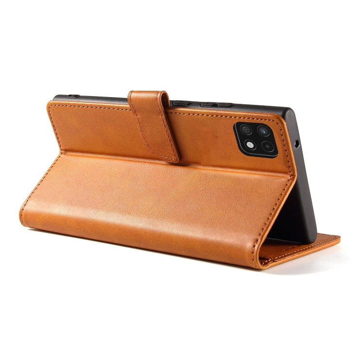 For Samsung Galaxy A22 4G Calf Texture Buckle Horizontal Flip Leather Case with Holder & Card Slots & Wallet