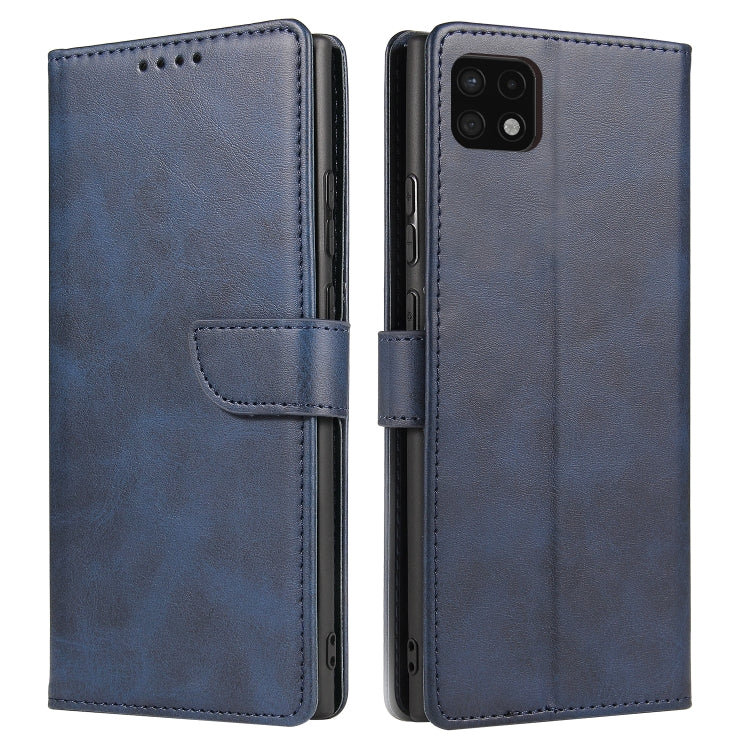 For Samsung Galaxy A22 4G Calf Texture Buckle Horizontal Flip Leather Case with Holder & Card Slots & Wallet