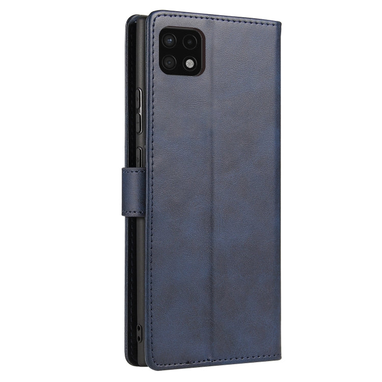 For Samsung Galaxy A22 4G Calf Texture Buckle Horizontal Flip Leather Case with Holder & Card Slots & Wallet