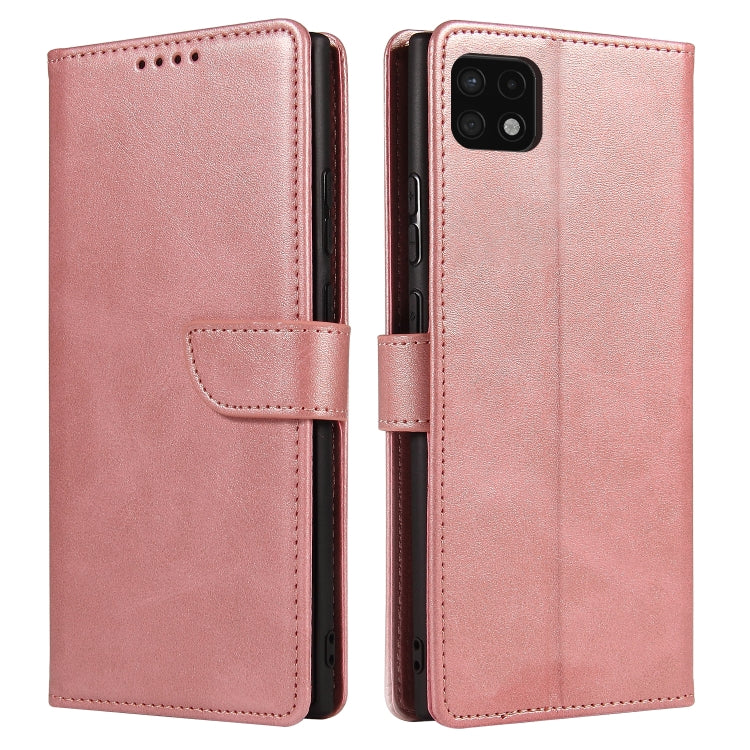 For Samsung Galaxy A22 4G Calf Texture Buckle Horizontal Flip Leather Case with Holder & Card Slots & Wallet