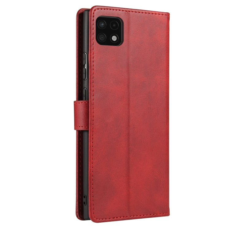 For Samsung Galaxy A22 4G Calf Texture Buckle Horizontal Flip Leather Case with Holder & Card Slots & Wallet