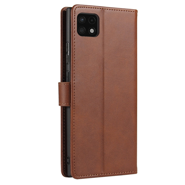 For Samsung Galaxy A22 4G Calf Texture Buckle Horizontal Flip Leather Case with Holder & Card Slots & Wallet