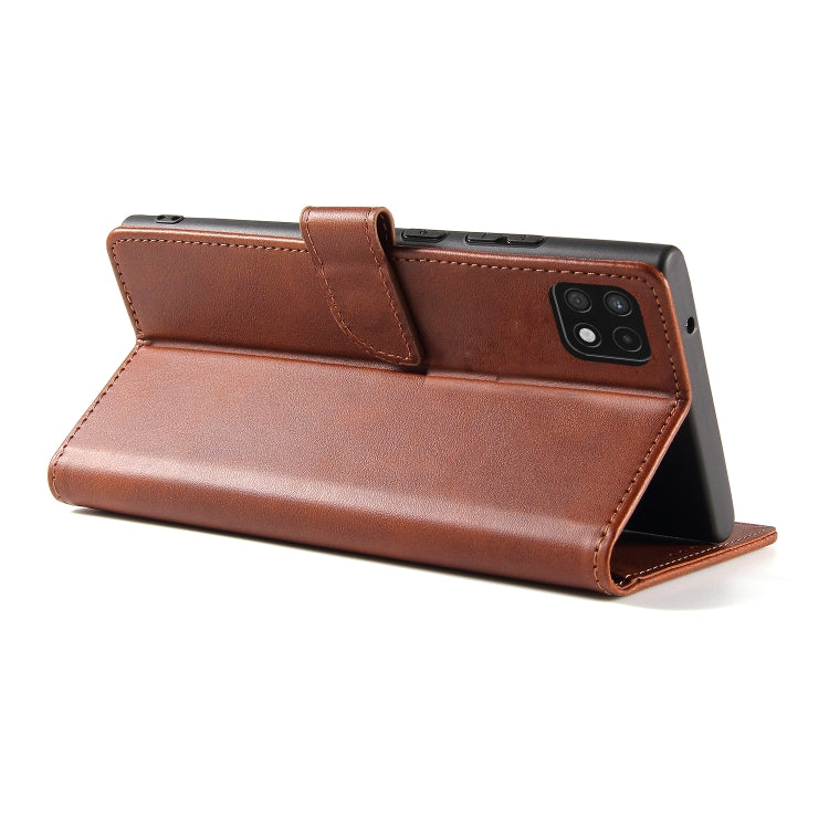 For Samsung Galaxy A22 4G Calf Texture Buckle Horizontal Flip Leather Case with Holder & Card Slots & Wallet