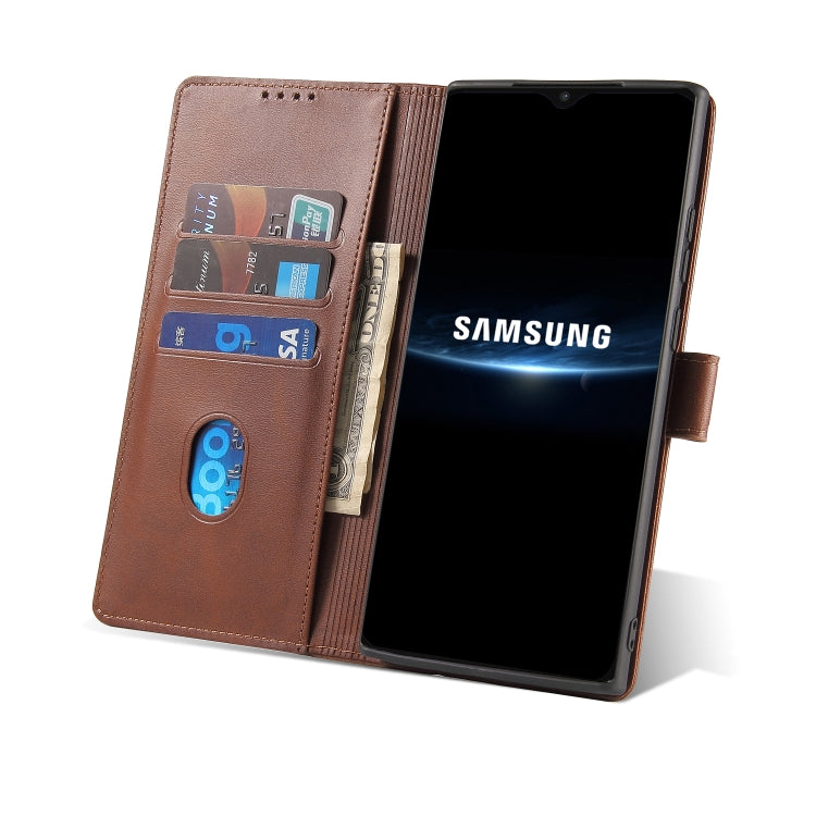 For Samsung Galaxy A22 4G Calf Texture Buckle Horizontal Flip Leather Case with Holder & Card Slots & Wallet