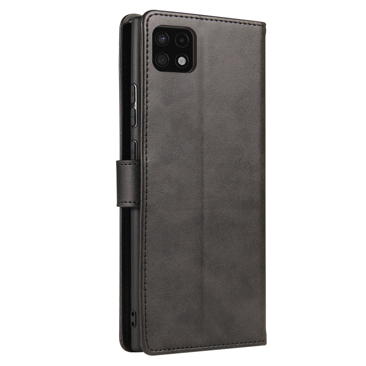 For Samsung Galaxy A22 5G Calf Texture Buckle Horizontal Flip Leather Case with Holder & Card Slots & Wallet
